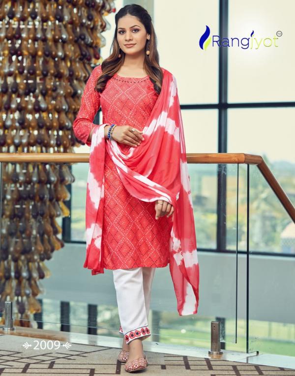 Rangjyoti Saheli 2001 Stylish Rayon Designer Exclusive Readymade Collection